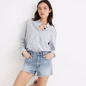 Madewell The Perfect Jean Short in Balsam Wash: TENCEL™ Denim Edition